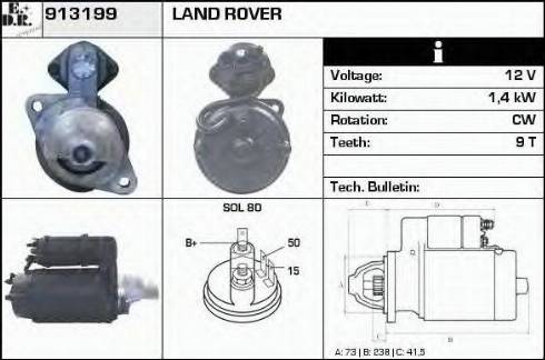 EDR 913199 - Стартер autosila-amz.com