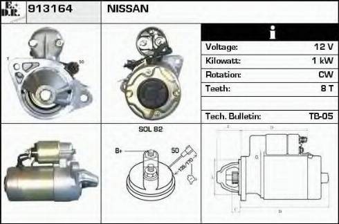 EDR 913164 - Стартер autosila-amz.com