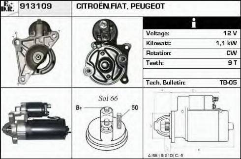 EDR 913109 - Стартер autosila-amz.com