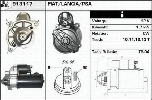 EDR 913117 - Стартер autosila-amz.com