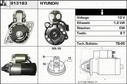 EDR 913183 - Стартер autosila-amz.com