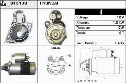 EDR 913139 - Стартер autosila-amz.com