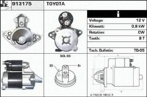 EDR 913175 - Стартер autosila-amz.com