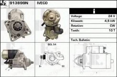 EDR 913899N - Стартер autosila-amz.com