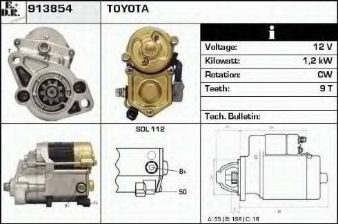 EDR 913854 - Стартер autosila-amz.com