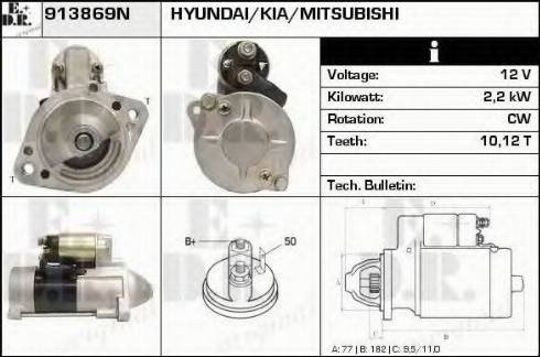 EDR 913869N - Стартер autosila-amz.com