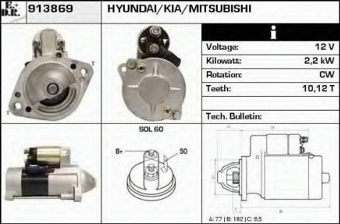 EDR 913869 - Стартер autosila-amz.com