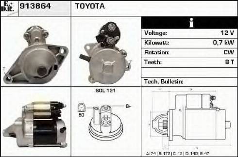 EDR 913864 - Стартер autosila-amz.com