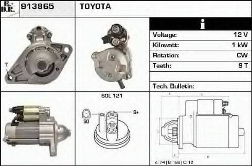 EDR 913865 - Стартер autosila-amz.com