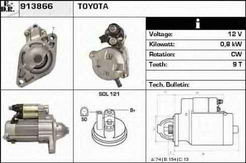 EDR 913866 - Стартер autosila-amz.com