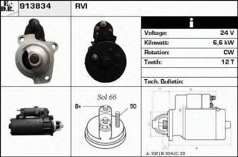 EDR 913834 - Стартер autosila-amz.com