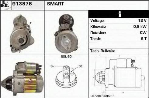 EDR 913878 - Стартер autosila-amz.com