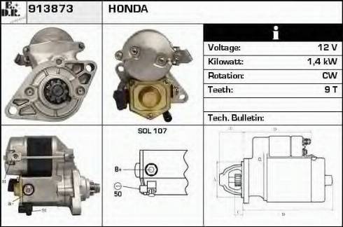 EDR 913873 - Стартер autosila-amz.com