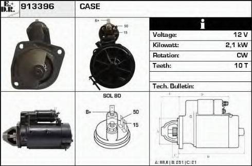 EDR 913396 - Стартер autosila-amz.com