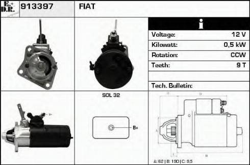 EDR 913397 - Стартер autosila-amz.com