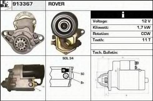 EDR 913367 - Стартер autosila-amz.com