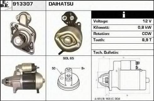 EDR 913307 - Стартер autosila-amz.com