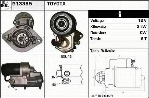 EDR 913385 - Стартер autosila-amz.com