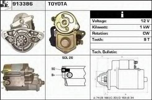 EDR 913386 - Стартер autosila-amz.com