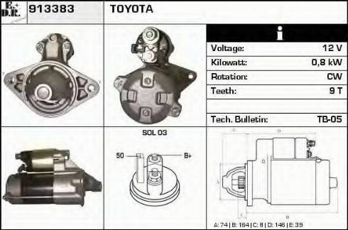 EDR 913383 - Стартер autosila-amz.com