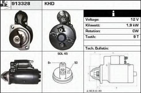 EDR 913328 - Стартер autosila-amz.com