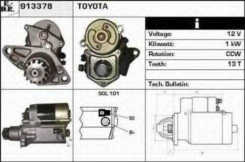 EDR 913378 - Стартер autosila-amz.com