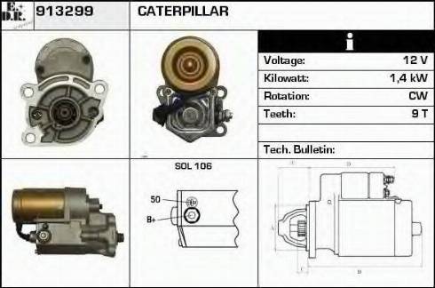 EDR 913299 - Стартер autosila-amz.com