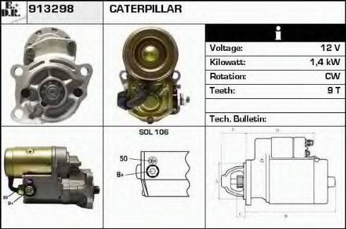 EDR 913298 - Стартер autosila-amz.com