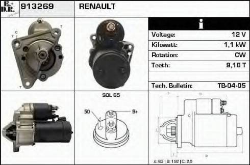 EDR 913269 - Стартер autosila-amz.com