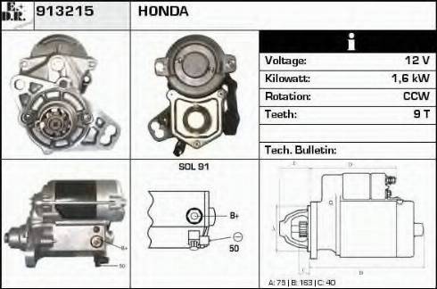 EDR 913215 - Стартер autosila-amz.com