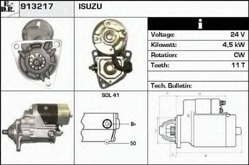 EDR 913217 - Стартер autosila-amz.com