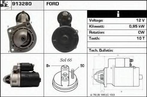 EDR 913280 - Стартер autosila-amz.com