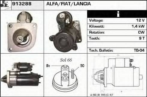 EDR 913288 - Стартер autosila-amz.com