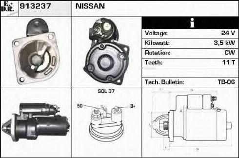 EDR 913237 - Стартер autosila-amz.com