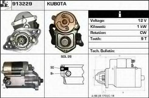 EDR 913229 - Стартер autosila-amz.com