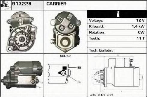 EDR 913228 - Стартер autosila-amz.com