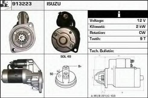 EDR 913223 - Стартер autosila-amz.com