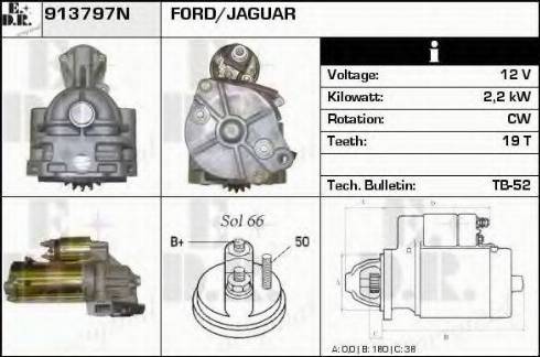 EDR 913797N - Стартер autosila-amz.com