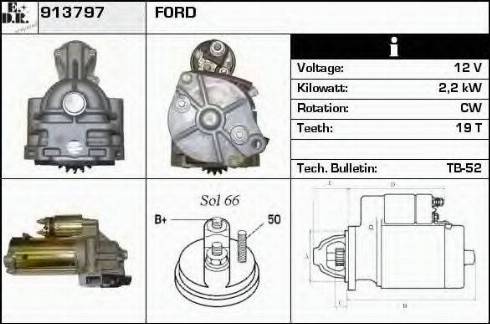 EDR 913797 - Стартер autosila-amz.com