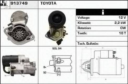 EDR 913749 - Стартер autosila-amz.com