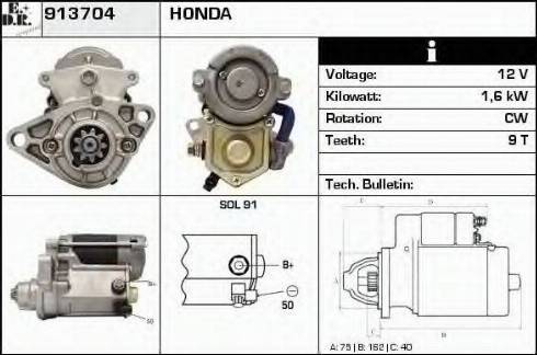 EDR 913704 - Стартер autosila-amz.com