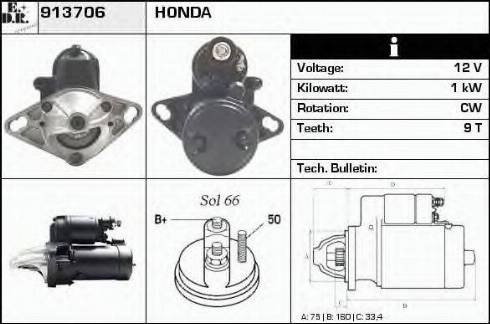 EDR 913706 - Стартер autosila-amz.com