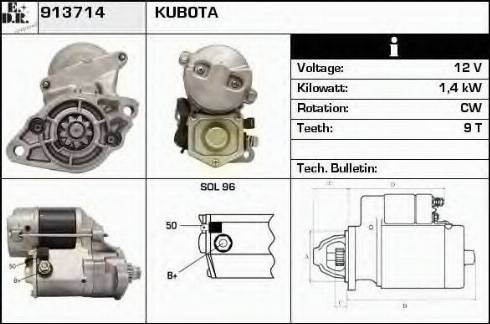 EDR 913714 - Стартер autosila-amz.com