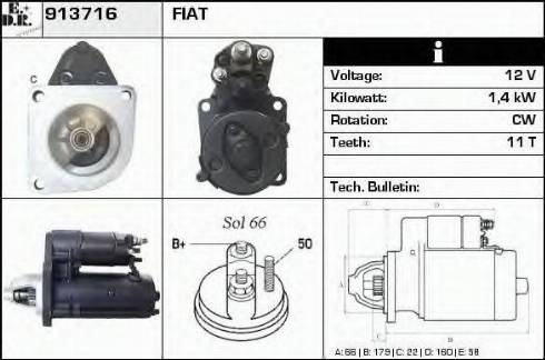 EDR 913716 - Стартер autosila-amz.com