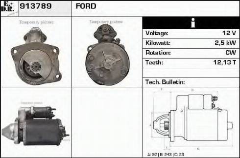 EDR 913789 - Стартер autosila-amz.com