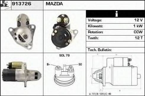 EDR 913726 - Стартер autosila-amz.com