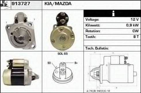 EDR 913727 - Стартер autosila-amz.com