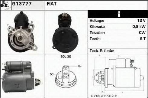 EDR 913777 - Стартер autosila-amz.com