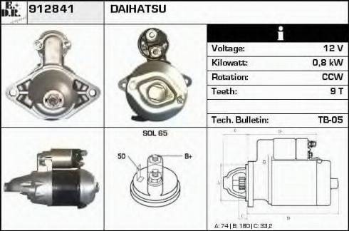 EDR 912841 - Стартер autosila-amz.com