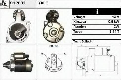 EDR 912831 - Стартер autosila-amz.com